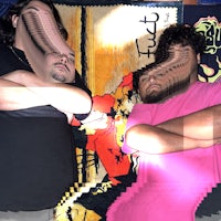 two men standing next to each other